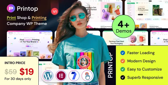 printop print shop printing company wordpress theme 1