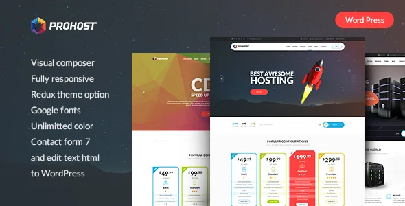 prohost power pack hosting wordpress theme 1