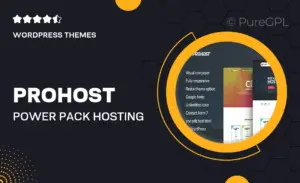 ProHost – Power Pack Hosting WordPress Theme
