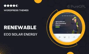 Renewable – ECO Solar Energy Theme