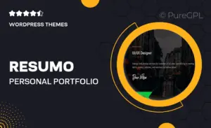 Resumo | Personal Portfolio WordPress Theme