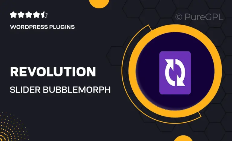 revolution slider bubblemorph add on