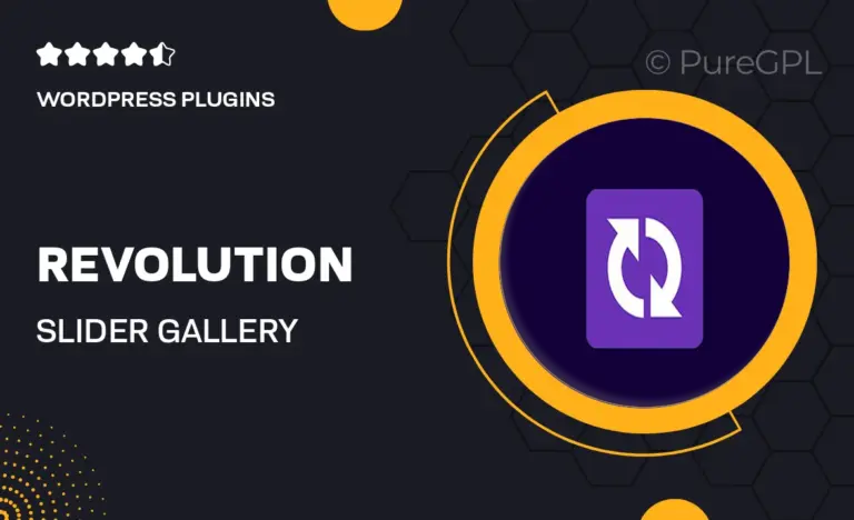 revolution slider gallery add on