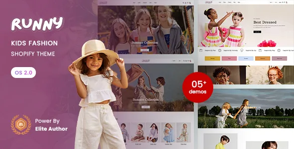 runny kids fashion shopify 20 theme