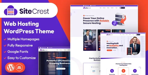 sitecrest web hosting wordpress whmcs theme 1