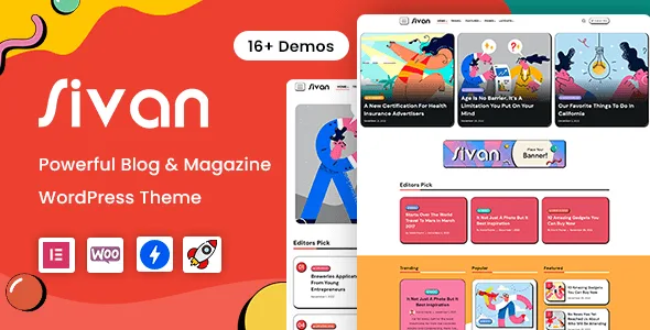 sivan blog magazine wordpress theme 1
