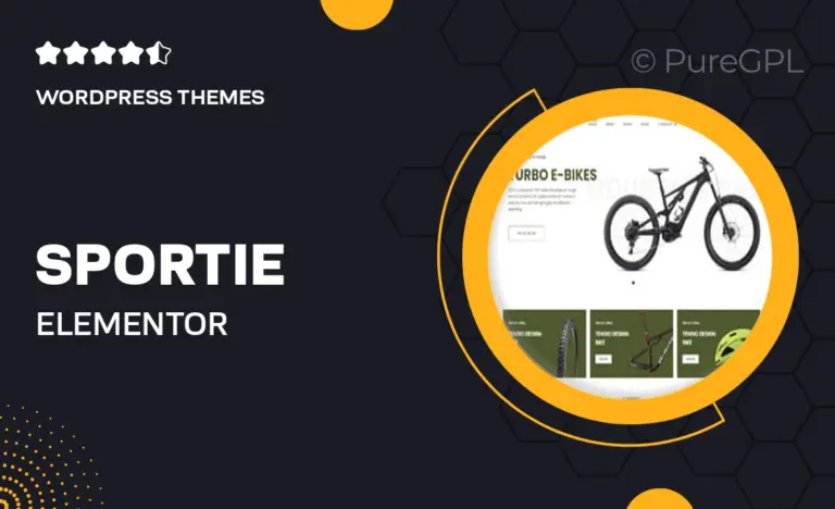 sportie elementor woocommerce theme