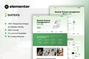 Sumora – IT Services & Startup Company Elementor Template Kit