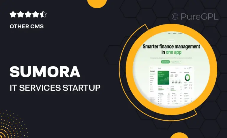 sumora it services startup company elementor template kit