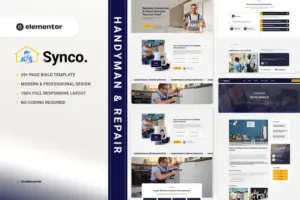 Synco – Handyman & Repair Elementor Template Kit