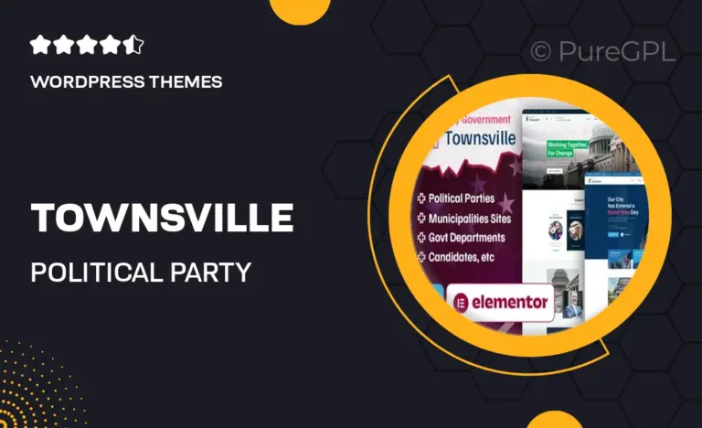 townsville political party candidate wordpress theme