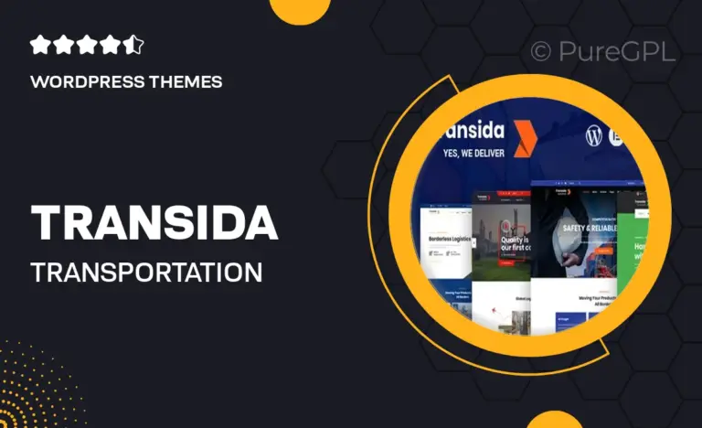 transida transportation logistics wordpress theme
