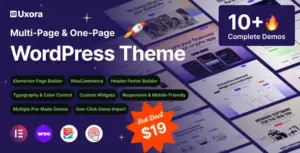 Uxora – Software, SaaS & Startup WordPress Theme