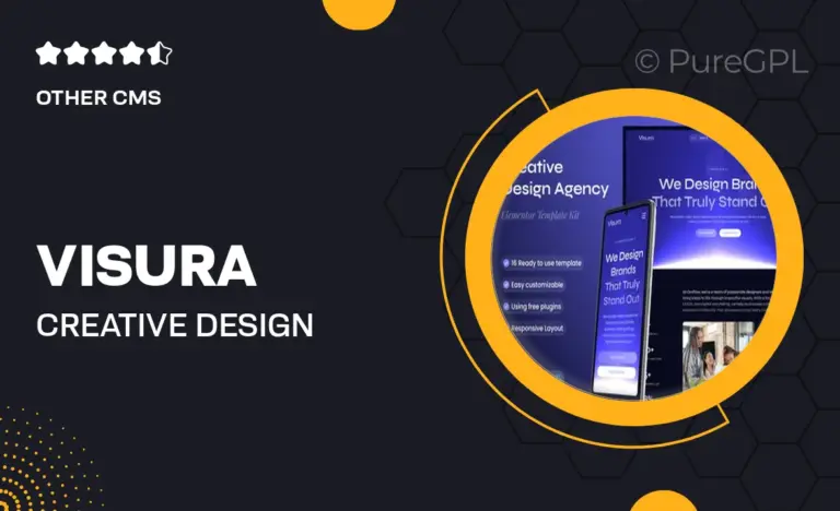 visura creative design agency elementor template kit