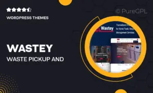Wastey – Waste Pickup and Disposal Services WordPress Theme