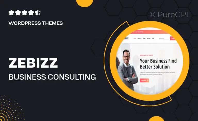 zebizz business consulting wordpress theme