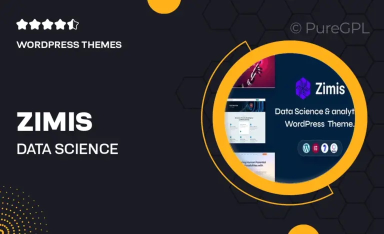 zimis data science analytics wordpress theme