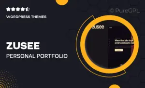 Zusee – Personal Portfolio WordPress Theme