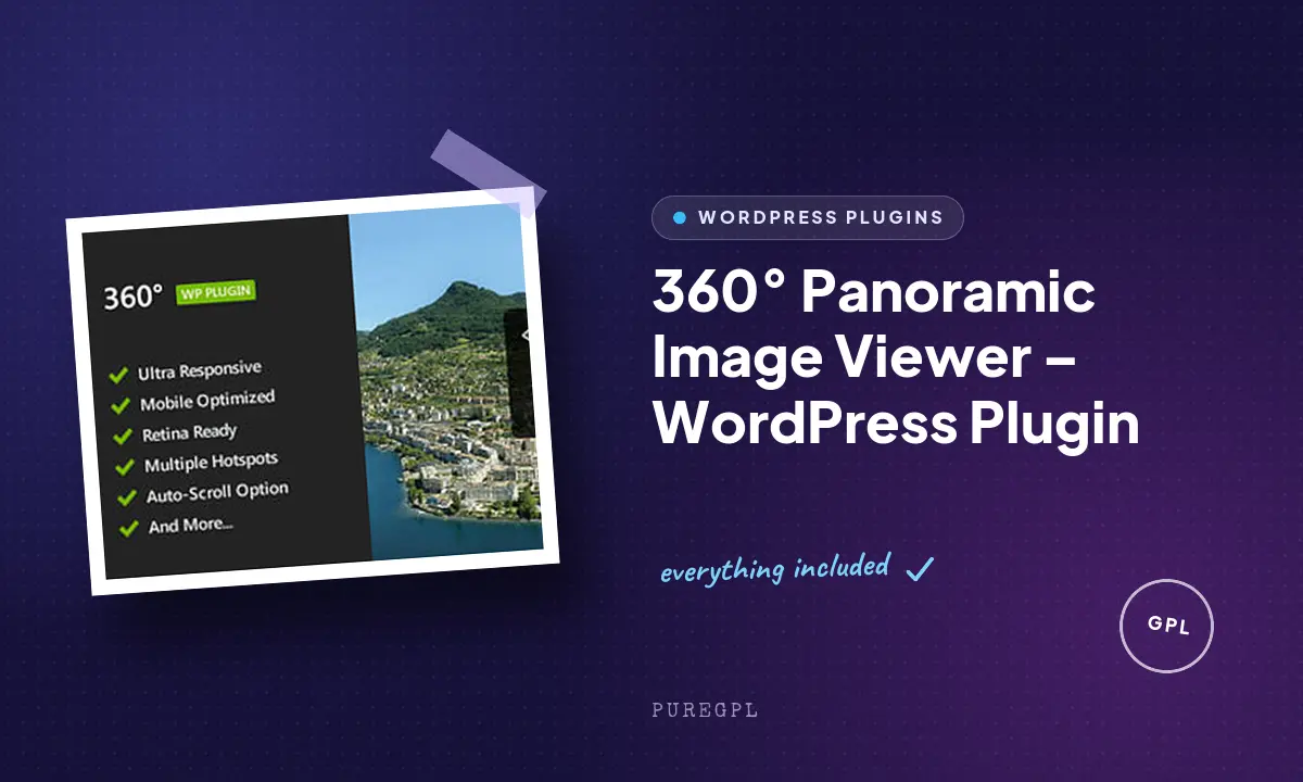 360° Panoramic Image Viewer – WordPress Plugin