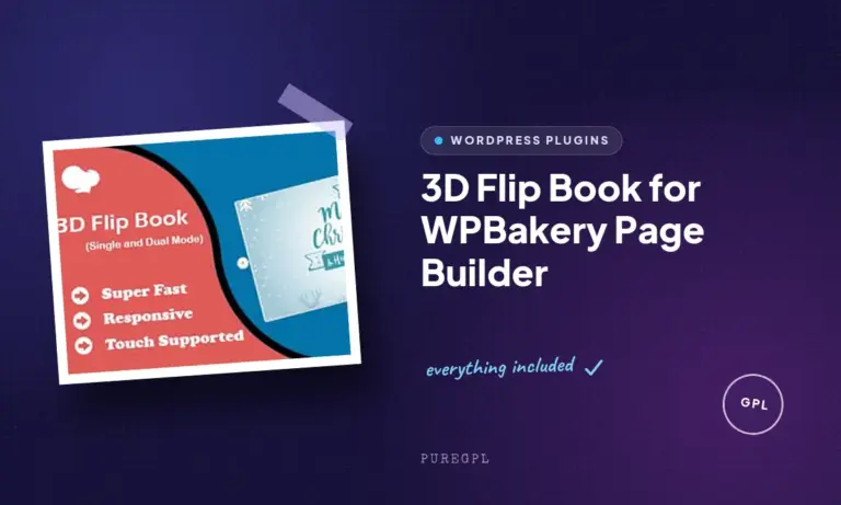 3d flip book for wpbakery page builder