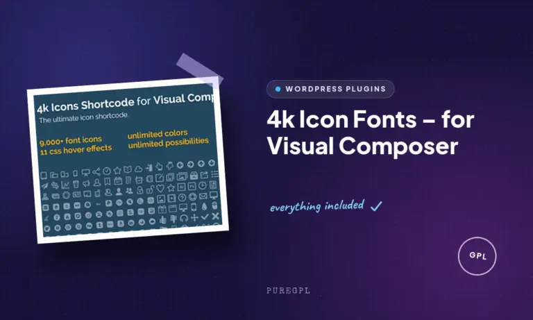 4k icon fonts for visual composer