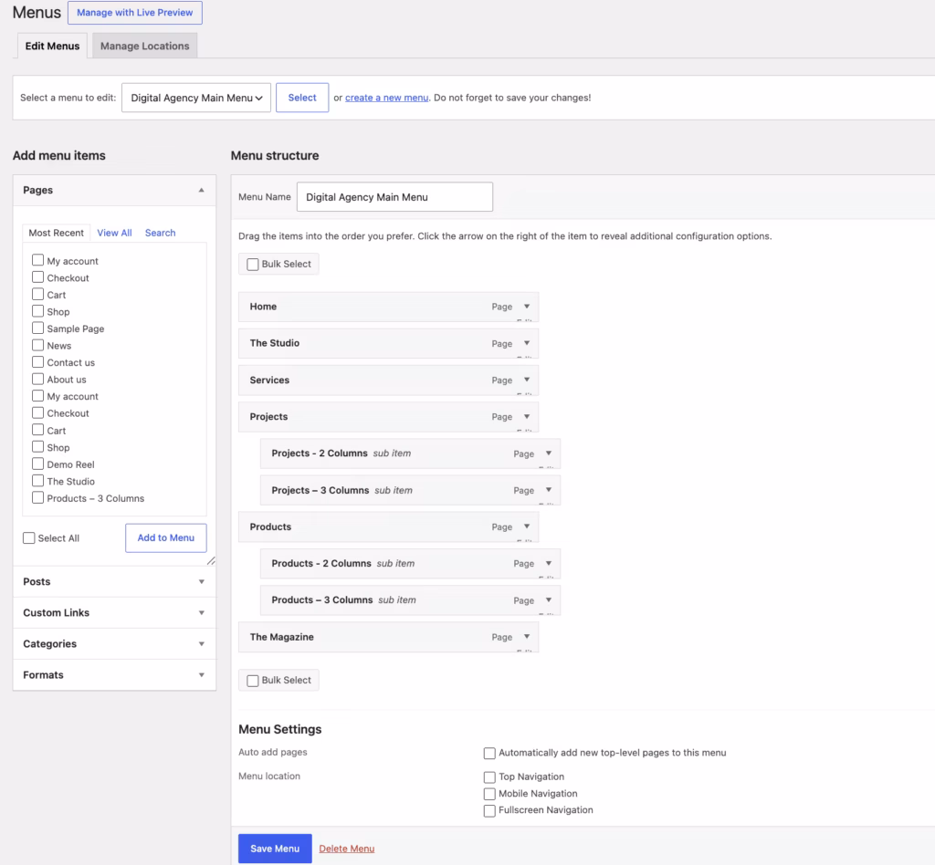 the Multipurpose design suited to creative, corporate, and e-commerce sites interface in Bridge — the strongest first-hand evidence this page can carry.