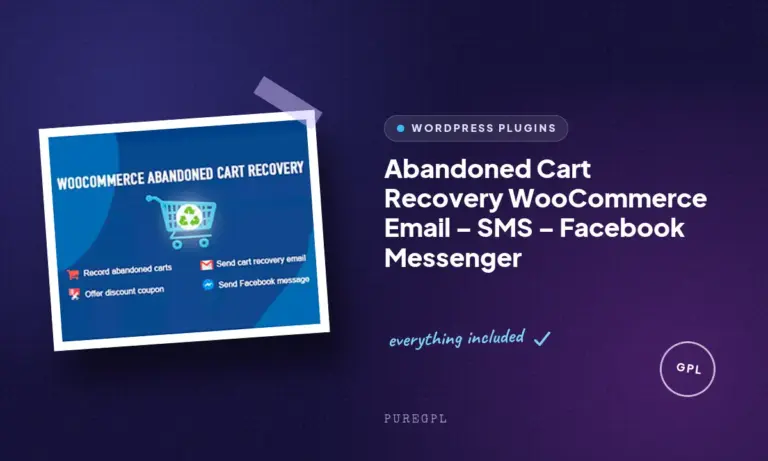 abandoned cart recovery woocommerce email sms facebook messenger