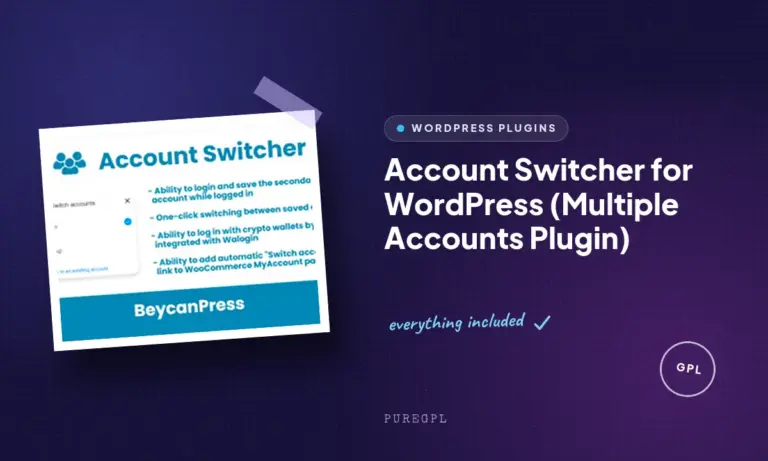 account switcher for wordpress multiple accounts plugin