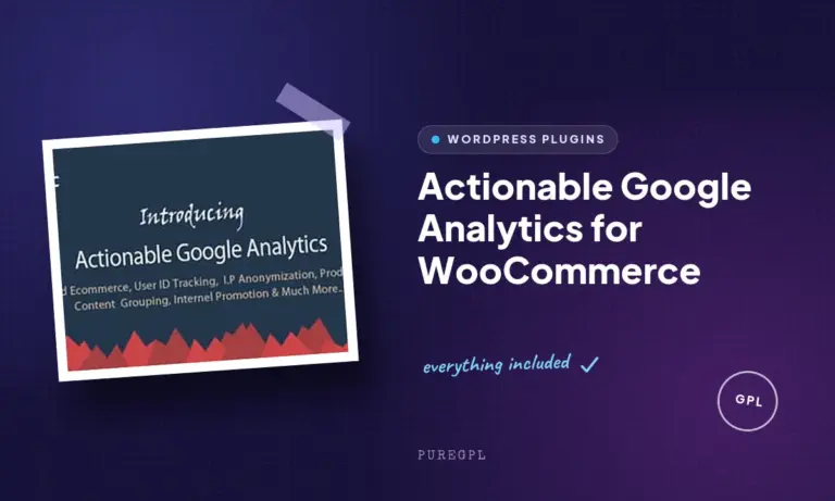 actionable google analytics for woocommerce