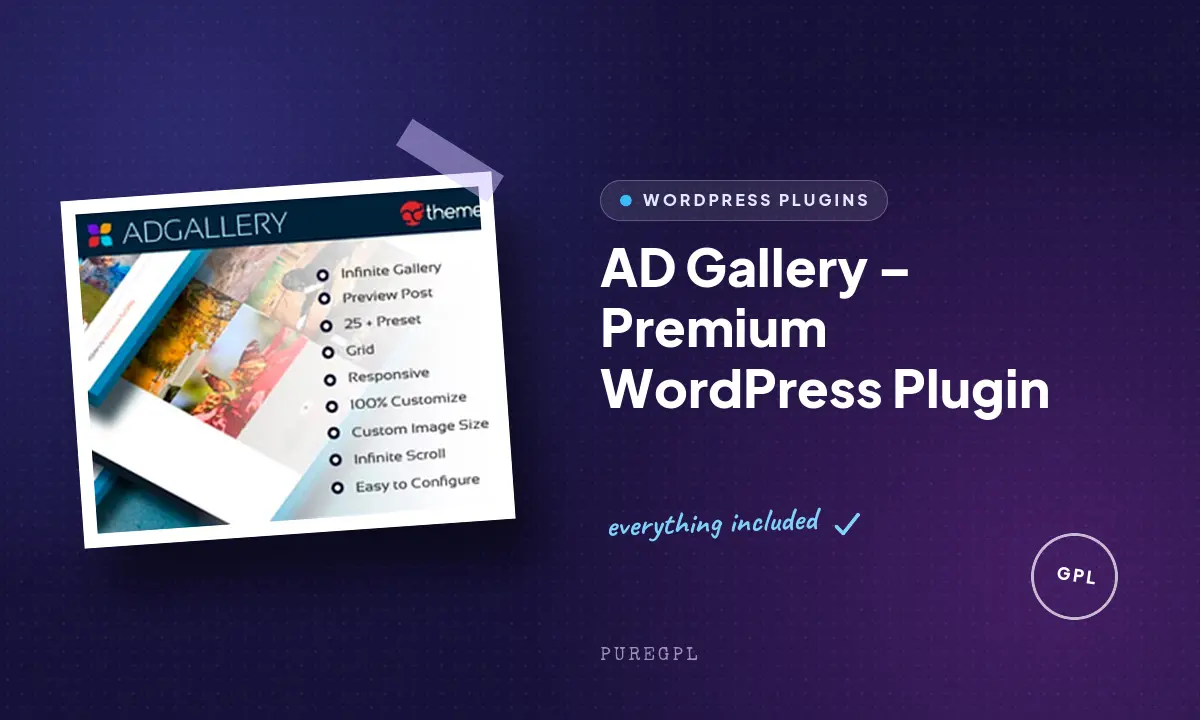 AD Gallery – Premium WordPress Plugin
