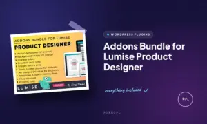 addons bundle for lumise product designer