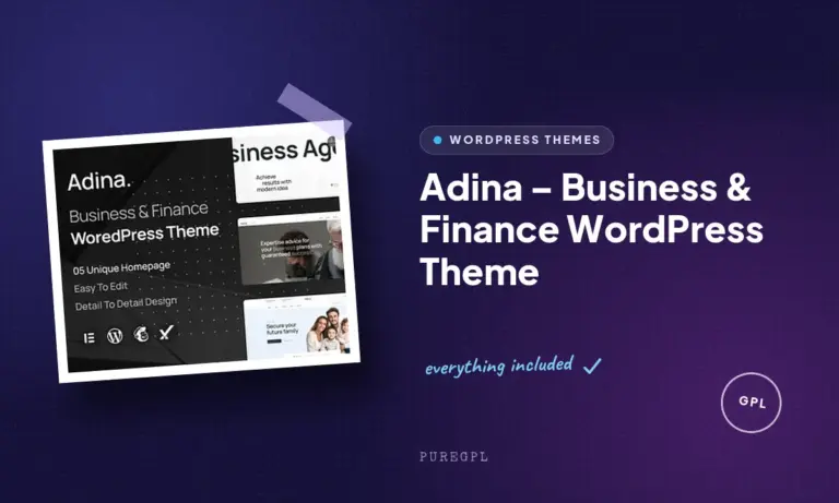 adina business finance wordpress theme