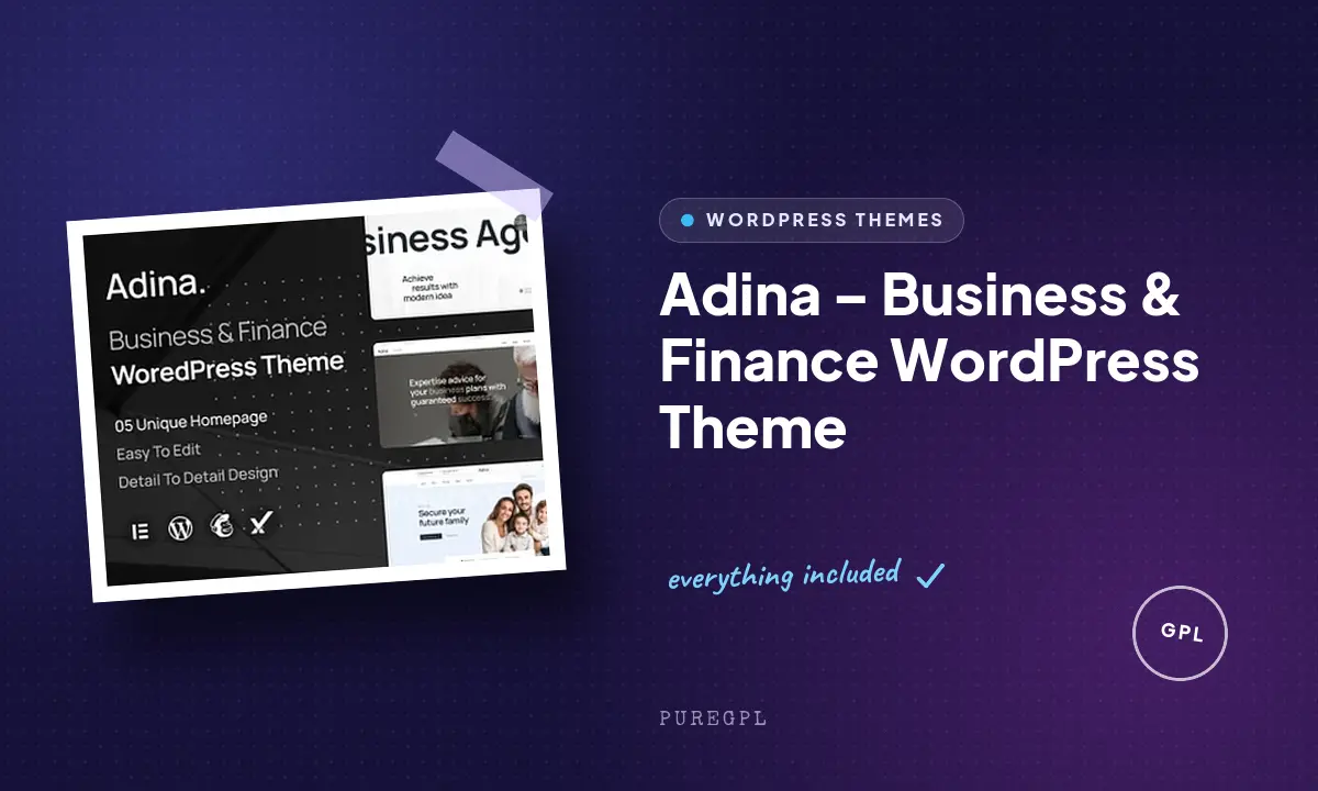 Adina – Business & Finance WordPress Theme