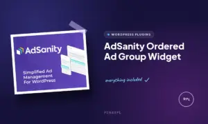 adsanity ordered ad group widget