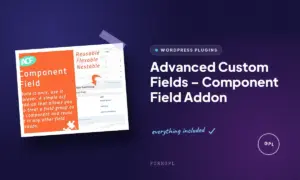 advanced custom fields component field addon