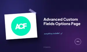advanced custom fields options page 1