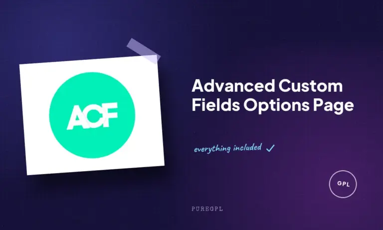 advanced custom fields options page 1