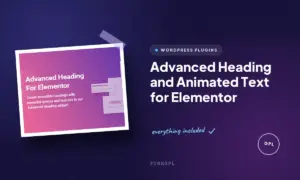 advanced heading and animated text for elementor