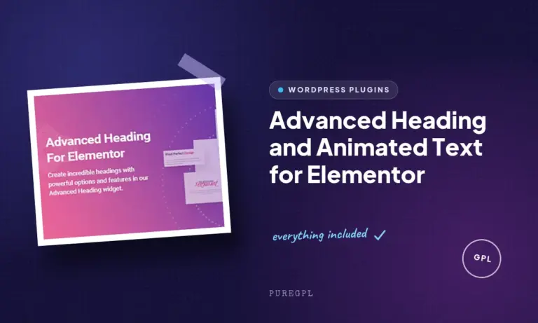 advanced heading and animated text for elementor