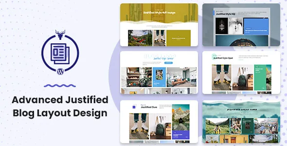 advanced justified blog layout design 1