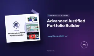 advanced justified portfolio builder