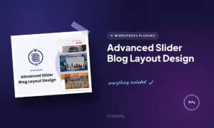 advanced slider blog layout design