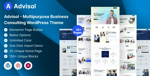 advisol business consulting wordpress theme 1