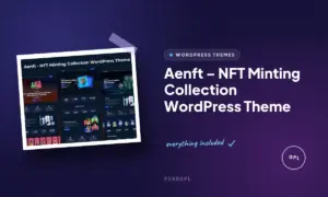 aenft nft minting collection wordpress theme