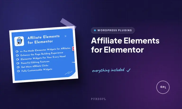 affiliate elements for elementor