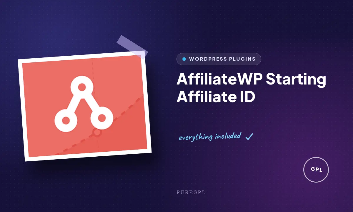 Affiliatewp | Starting Affiliate ID
