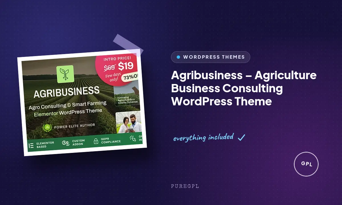 Agribusiness – Agriculture Business Consulting WordPress Theme