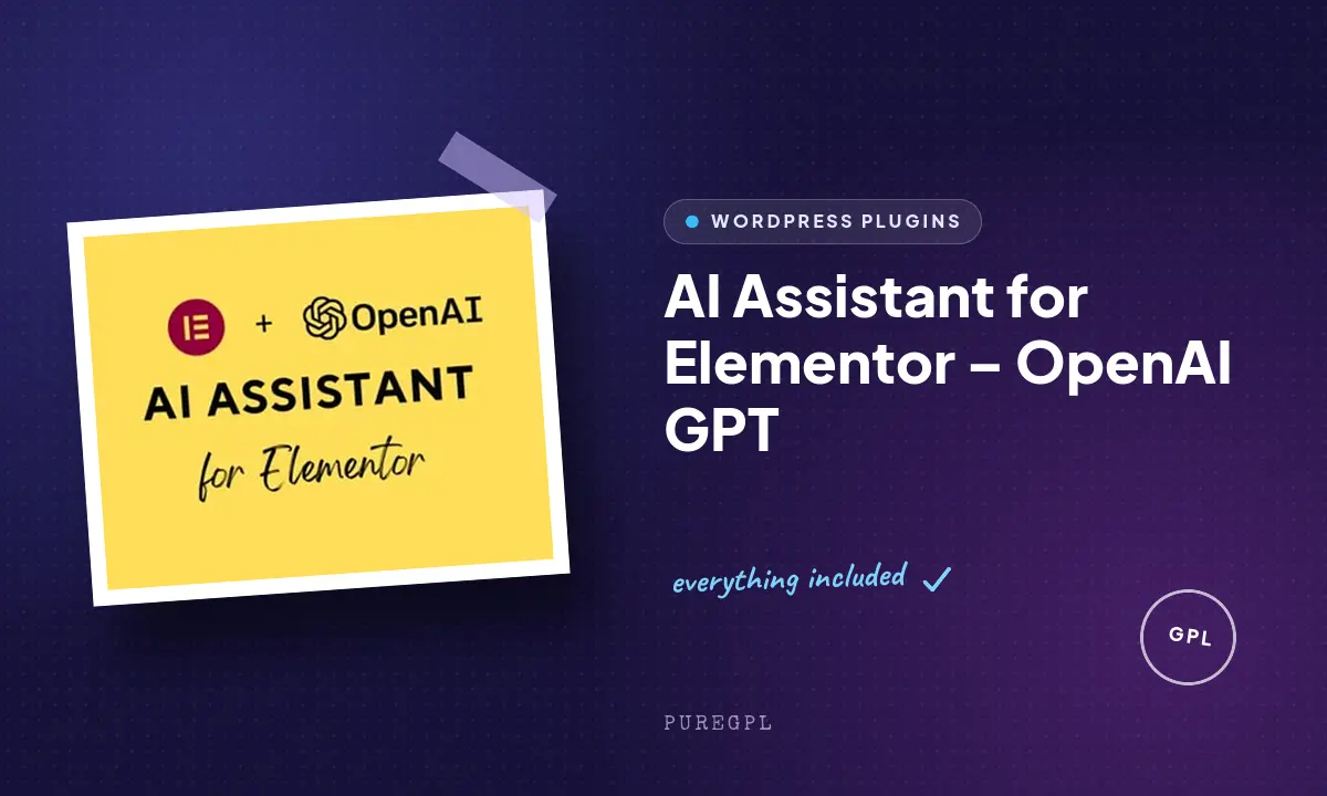 AI Assistant for Elementor – OpenAI GPT