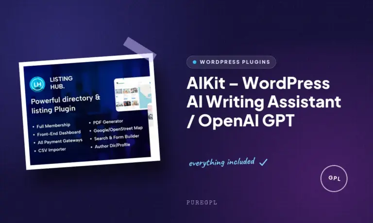 aikit wordpress ai writing assistant openai gpt