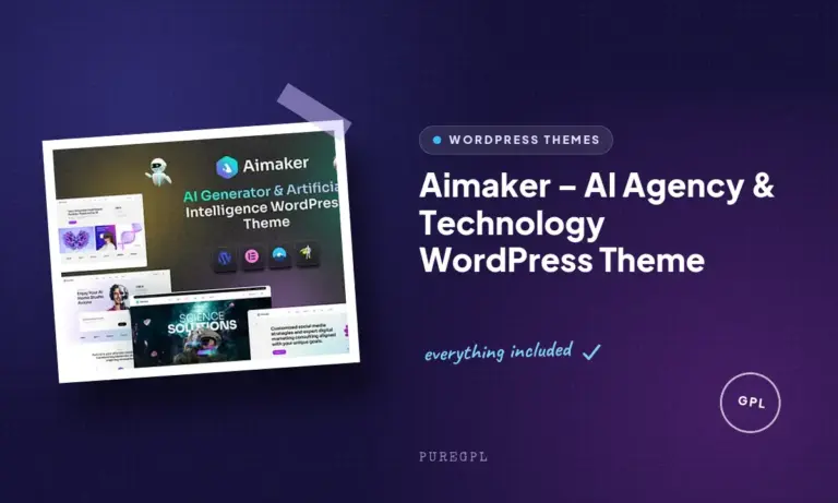aimaker ai agency technology wordpress theme